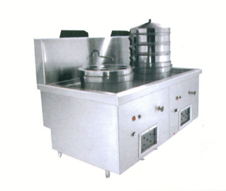 中餐商用廚房設(shè)備雙頭蒸汽爐